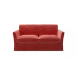 Otto 2 Seat Sofa Bed In Dusty Rose Cotton Matt Velvet RRP - £2660