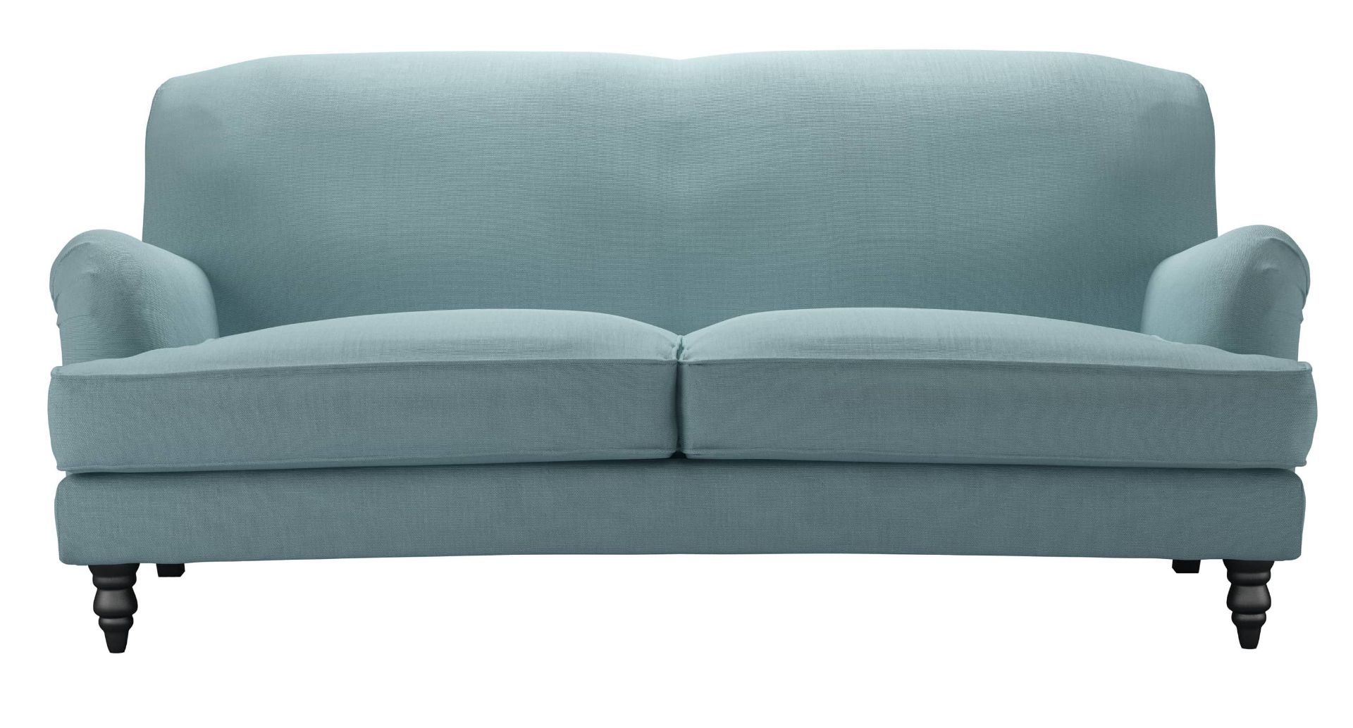 Snowdrop 3 Seat Sofa In Lagoon Brushed Linen Cotton RRP - £1870