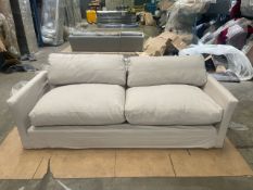 Otto 4 Seat Sofa In Moon Smart Cotton RRP - £3270