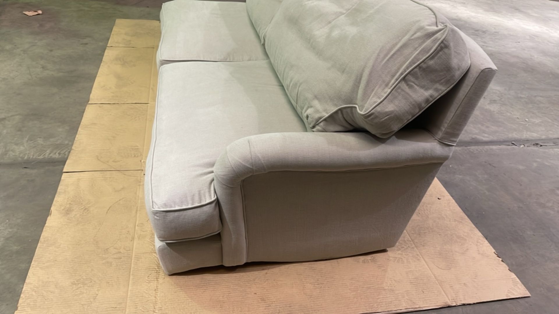 Bluebell 3 Seat Sofa In Taupe Brushed Linen Cotton RRP - £2110 - Image 4 of 6