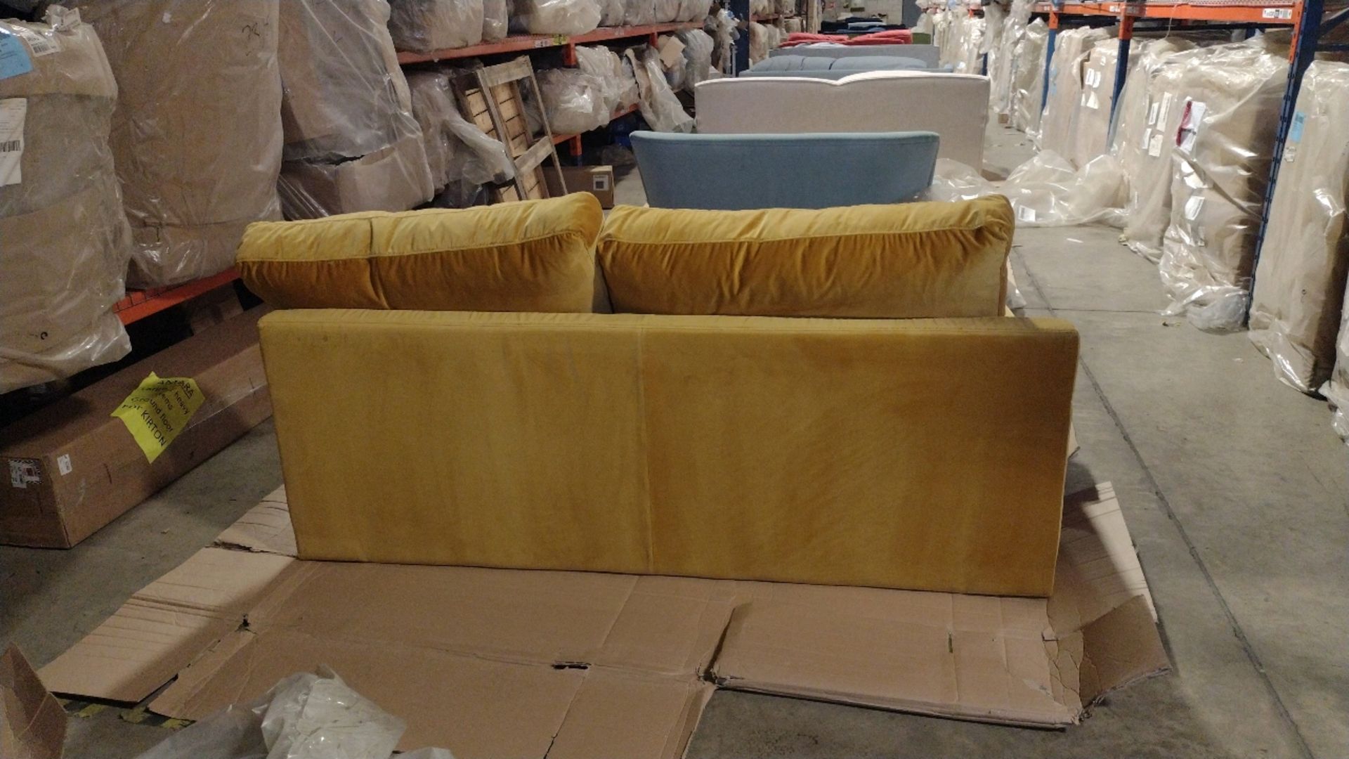 Isla 2 Seat Sofa In Butterscotch Cotton Matt Velvet RRP - £2180 - Image 4 of 7