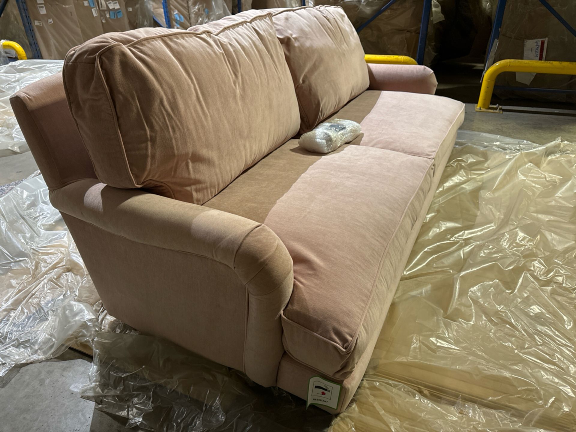 Bluebell 3 Seat Sofa In Pavilion Pink Brushstroke RRP - £1780 - Image 3 of 6