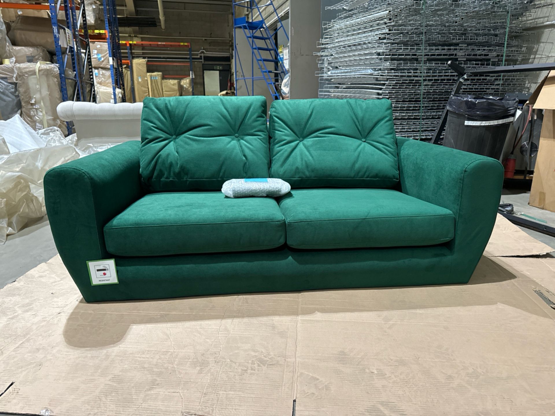 Jack 2 Seat Sofa In Emerald Velvet RRP - £999 - Image 2 of 6