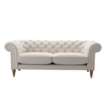 Oscar 3 Seat Sofa In Taupe Brushed Linen Cotton RRP - £2360