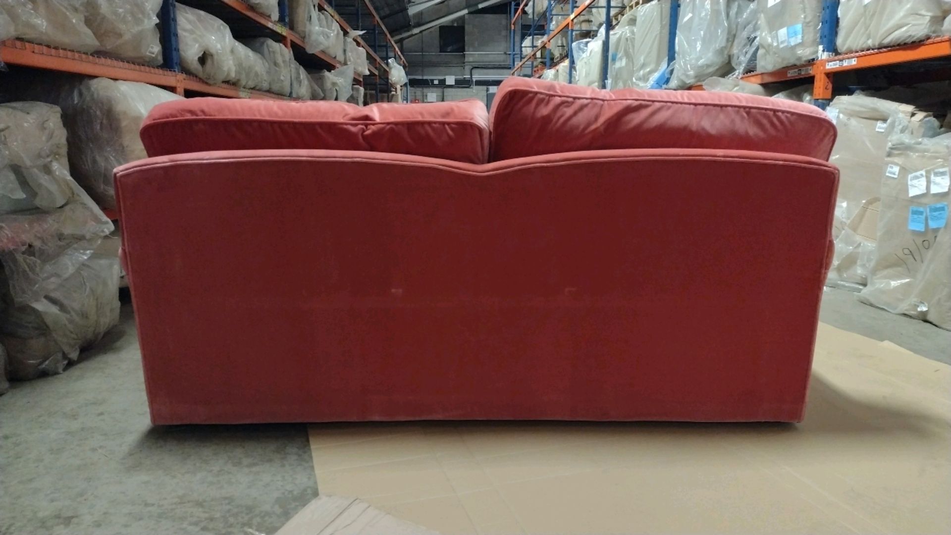 Bluebell 2.5 Seat Sofa Bed In Dusty Rose Cotton Matt Velvet RRP - £2800 - Image 4 of 14