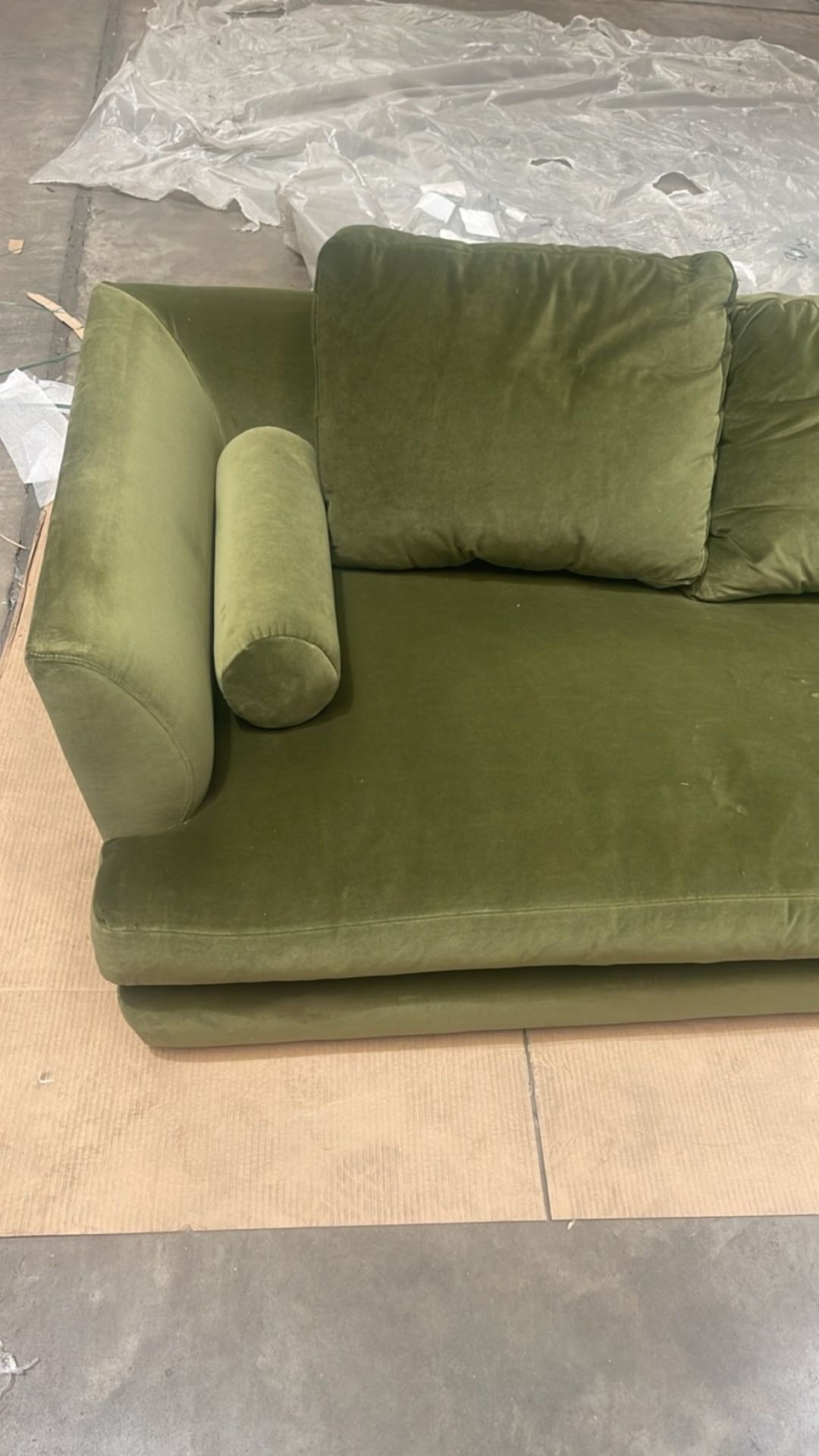 Larsen 3 Seat Sofa In Meadow Smart Velvet - Image 2 of 6