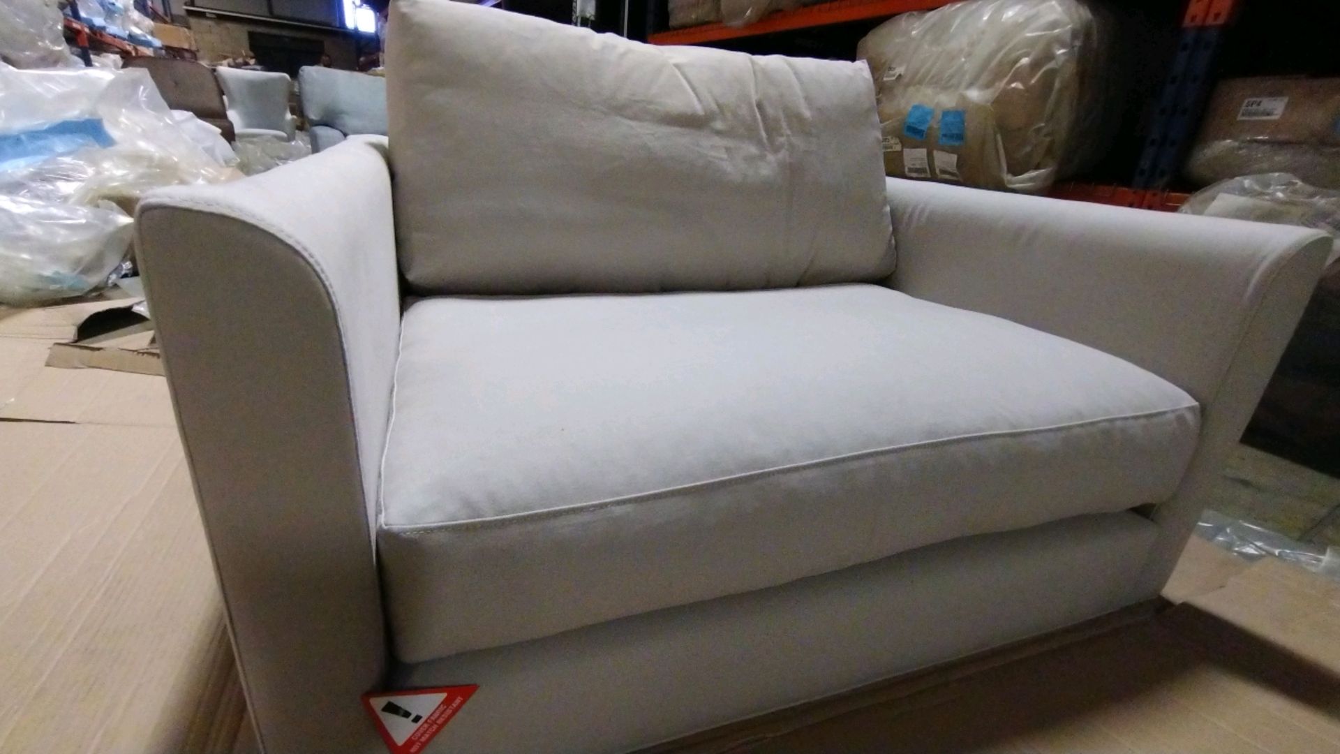 Izzy Loveseat In Moon Smart Cotton RRP - £1340 - Image 2 of 8