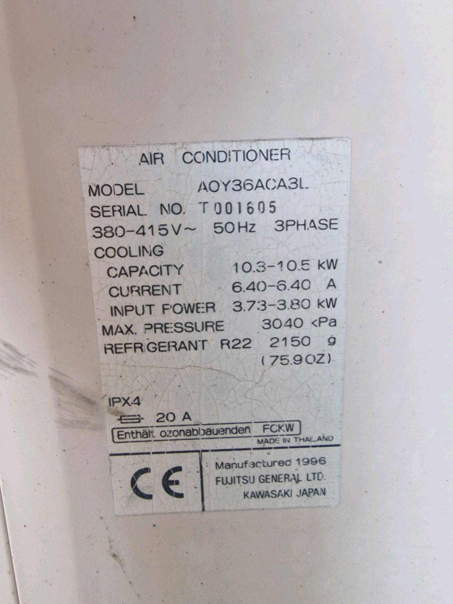 Fujitsu Outdoor Aircon Unit - Image 2 of 2