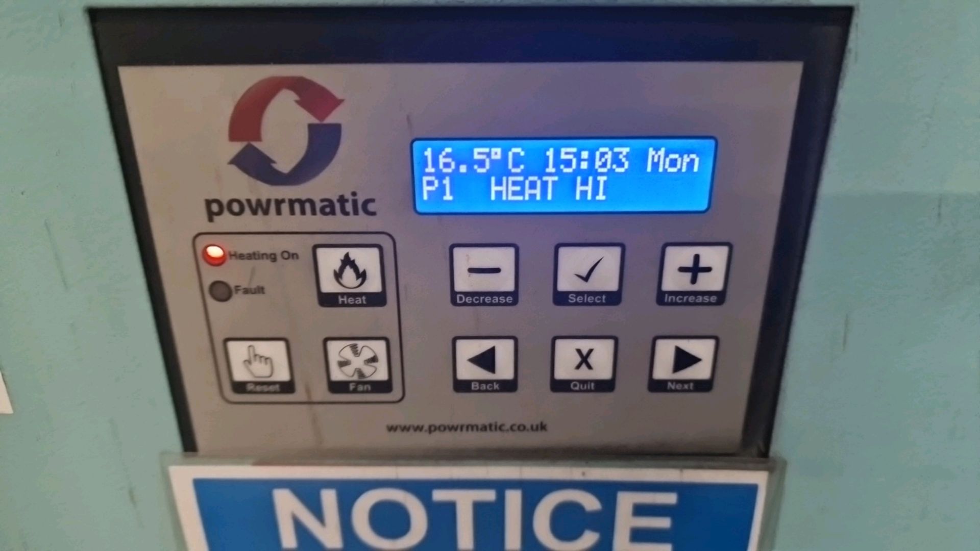 Powrmatic Industrial Heating Unit - Bild 6 aus 14