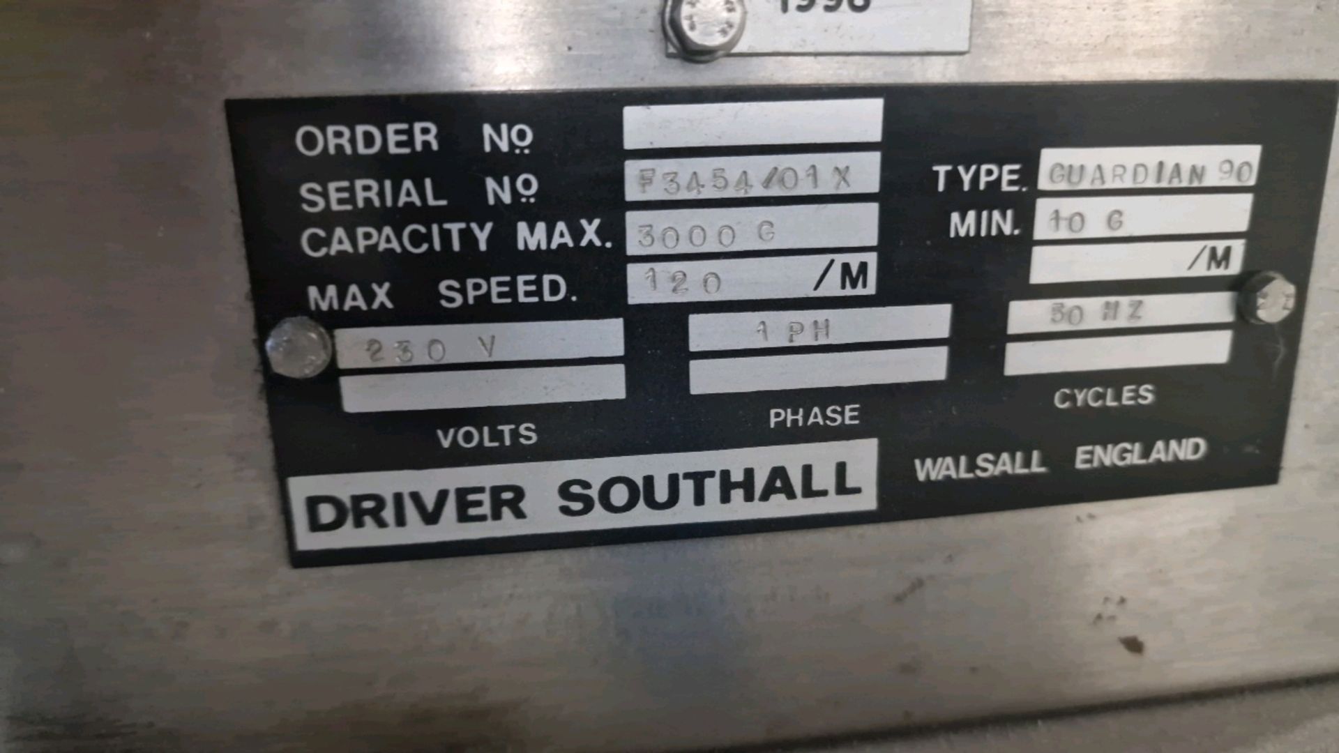 Driver Southall Guardian 90 Check Max Weight 3000g - Image 5 of 6