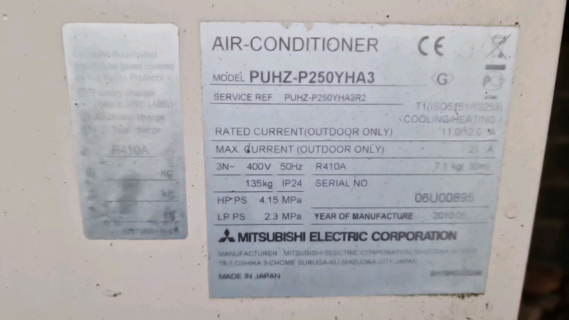 Mitsubishi Outdoor Aircon Unit - Image 3 of 3