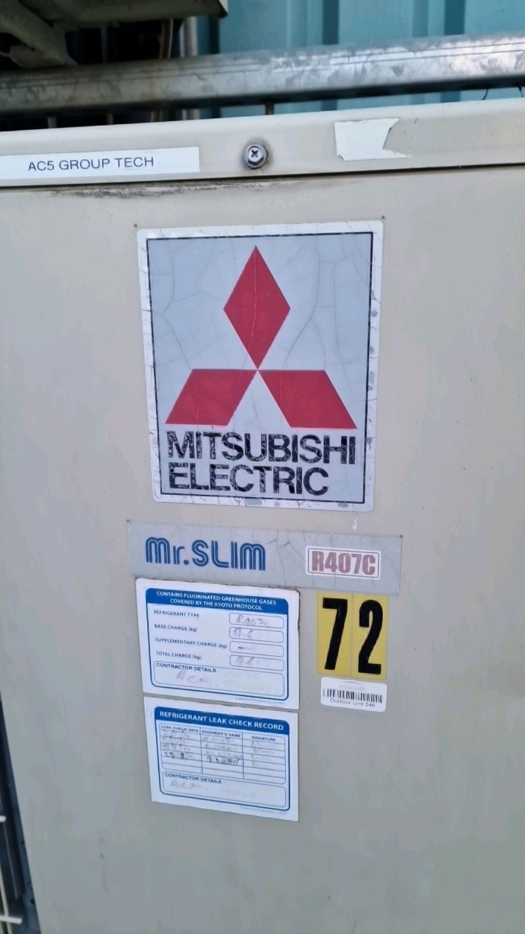 Mitsubishi Outdoor Aircon Unit - Image 3 of 4