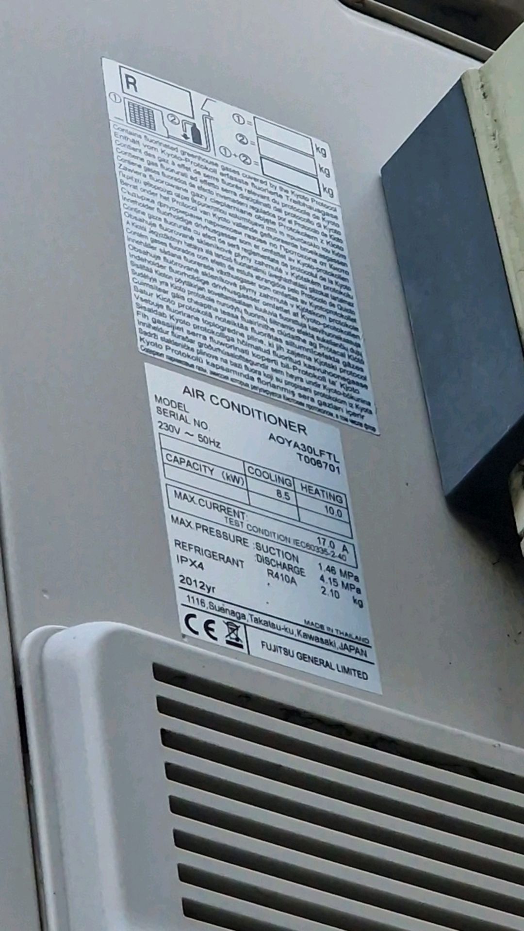 Fujitsu Outdoor Aircon Unit - Bild 2 aus 2