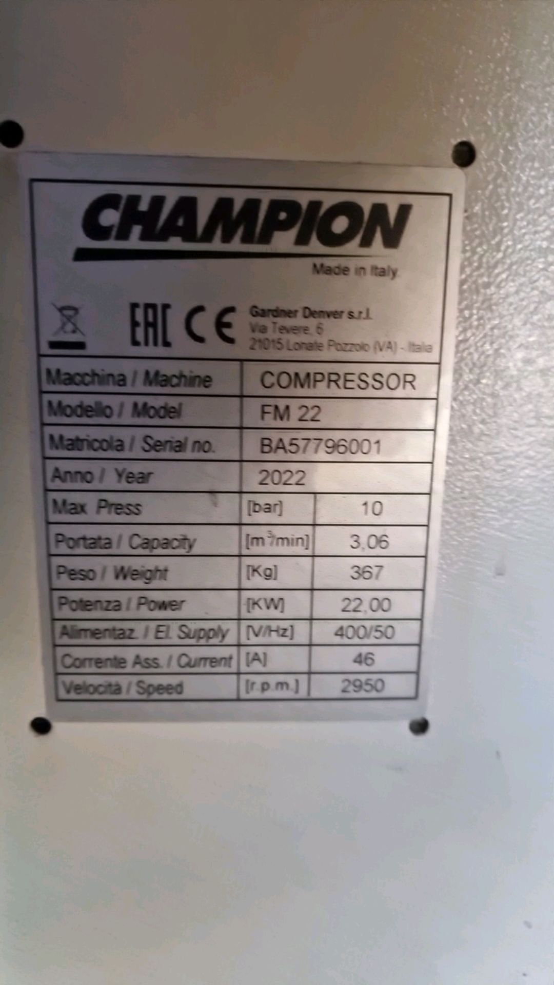 Champion Air Compressor - Bild 4 aus 5