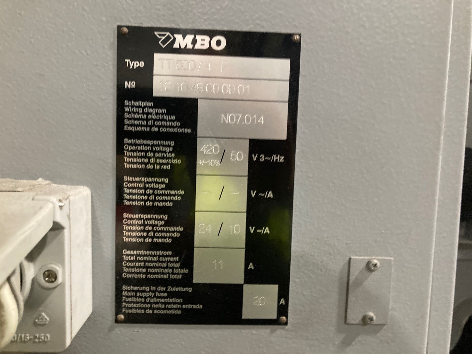 MBO TT 530/4 Folding Machine - Bild 5 aus 6