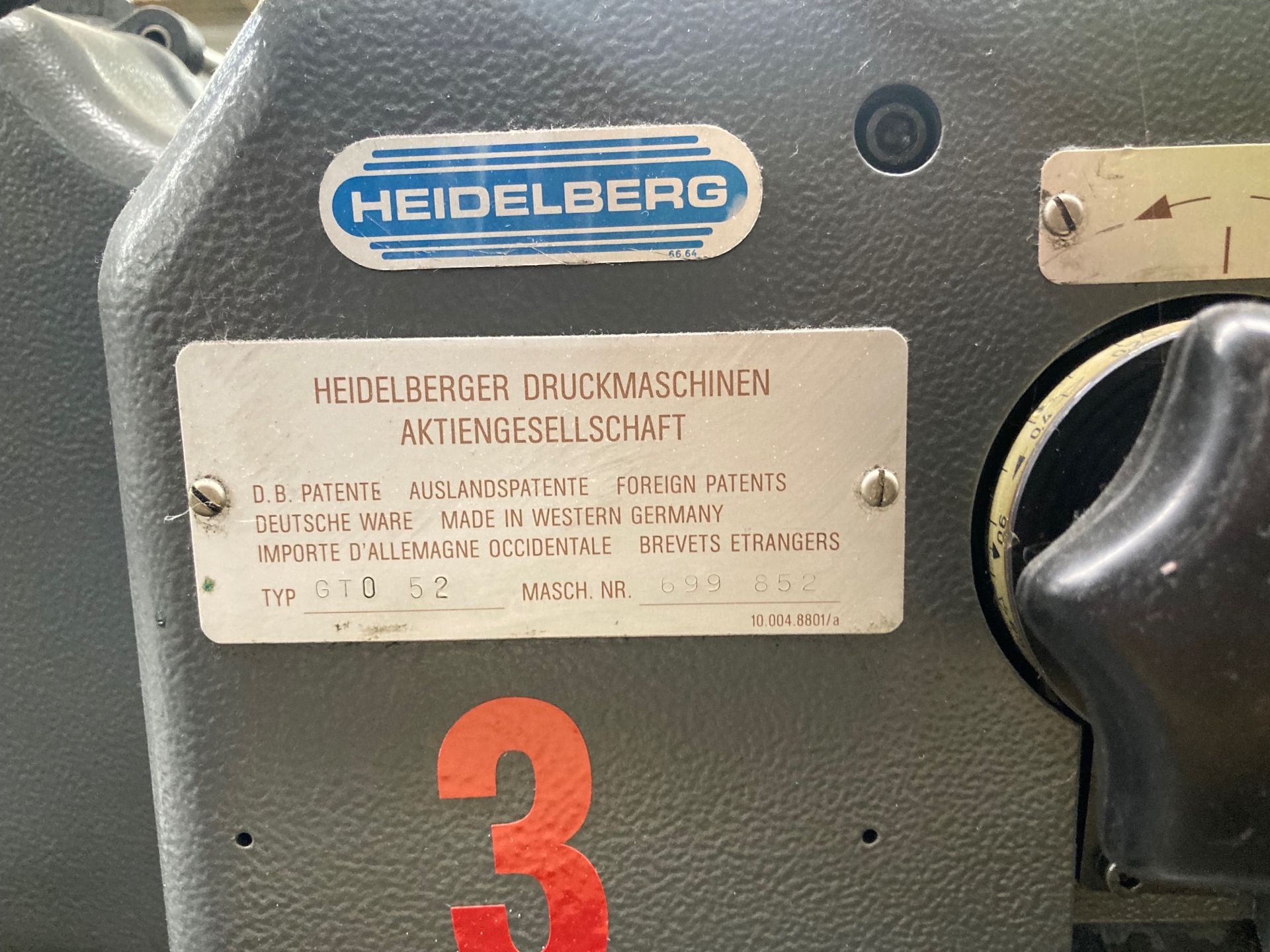 Heidelberg GTO 52 1 Colour Sheet-fed Press - Bild 5 aus 5