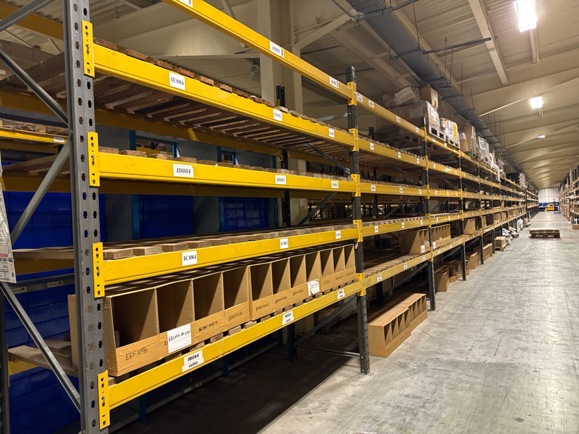13 Bays Of Boltless Industrial Pallet Racking