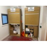 Pair Of Roller Door Storage Cabinets