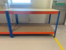 x3 Metal Workbenches with Chipboard Top