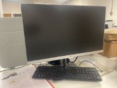 7 x Assorted Monitors & Keyboards
