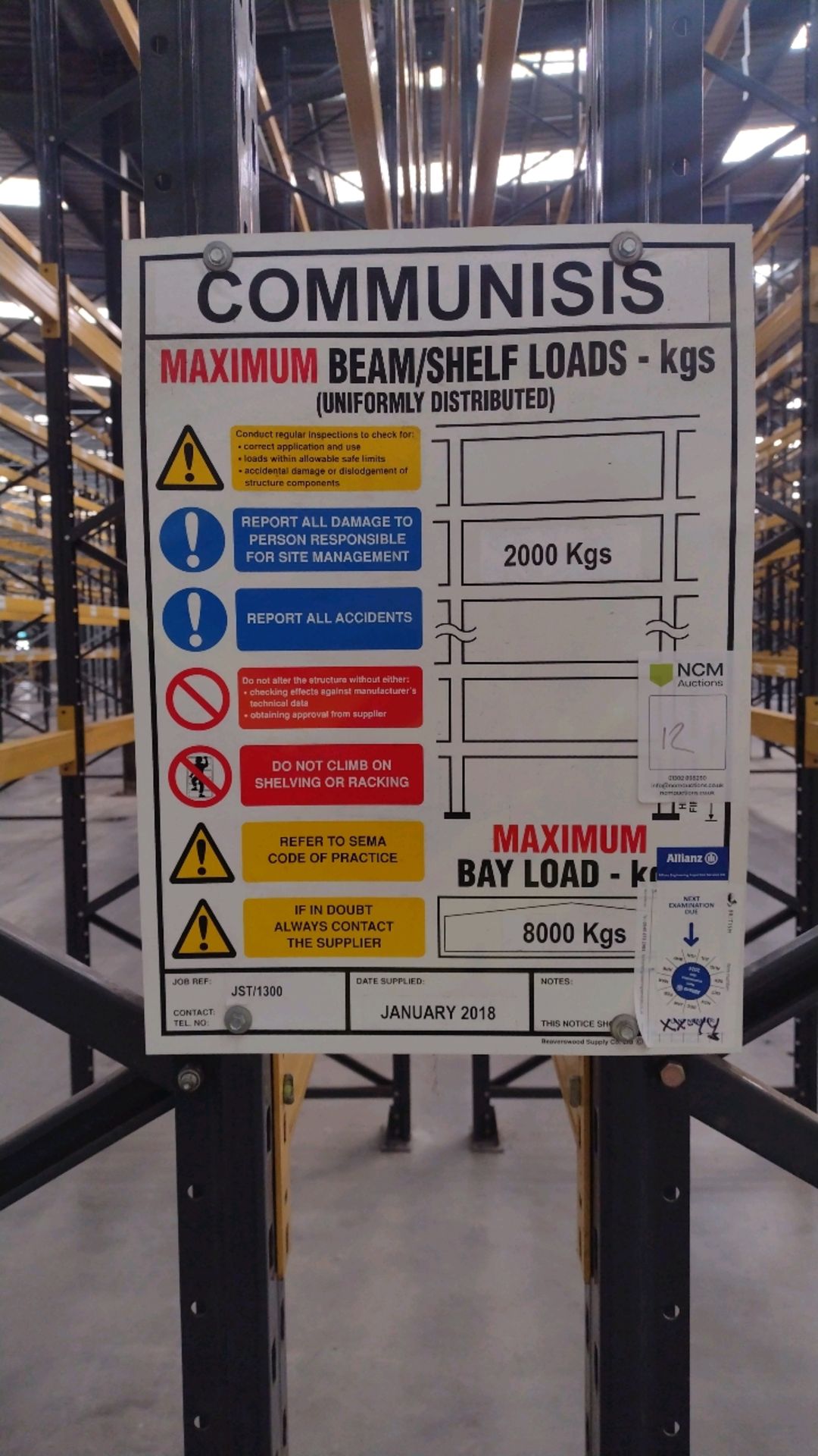 40 Bays Of Back To Back Boltless Industrial Pallet Racking - Image 10 of 10