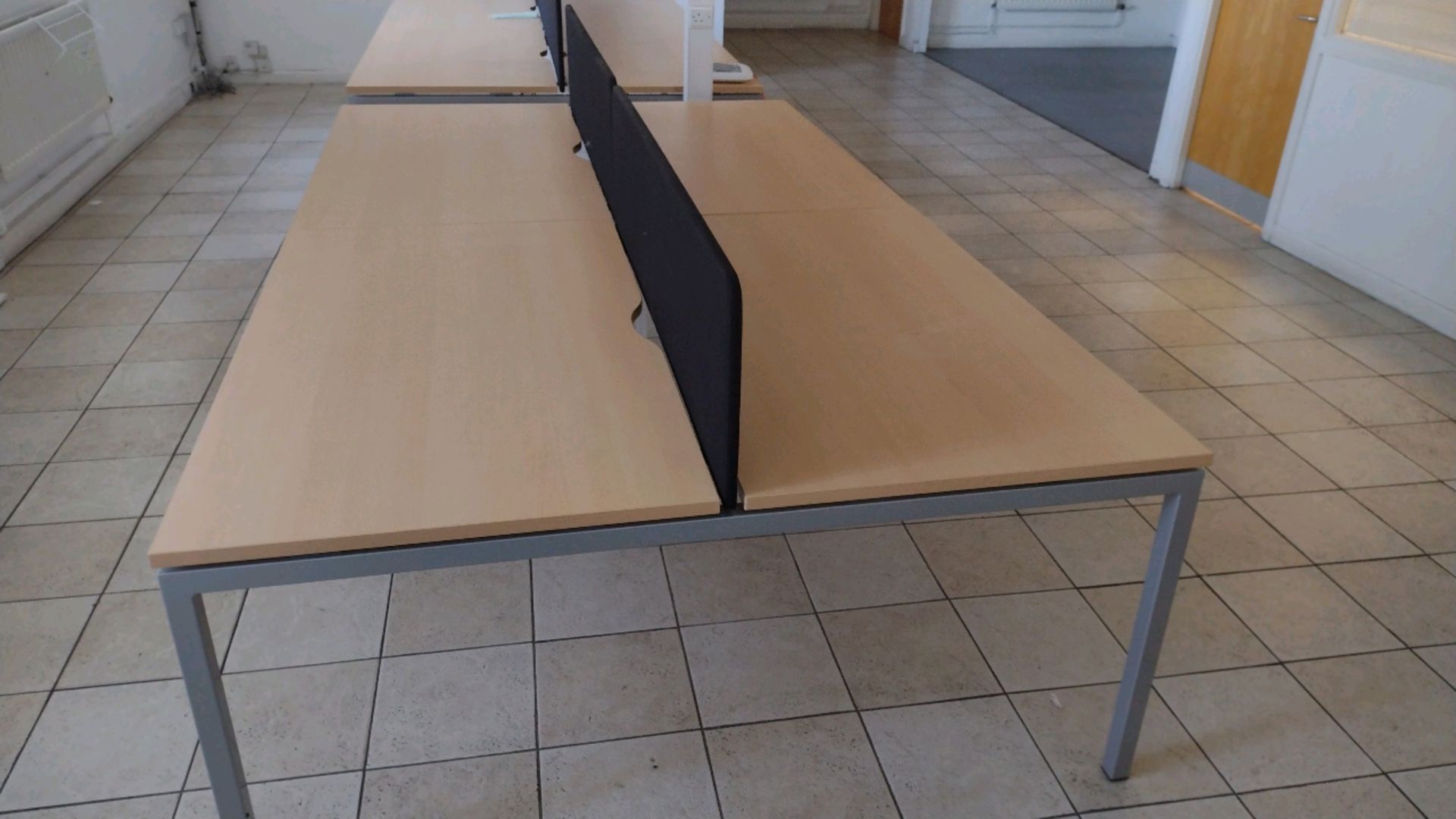 4x Office Desk With Central Divide - Image 2 of 6