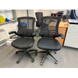 Black Office Chairs x2