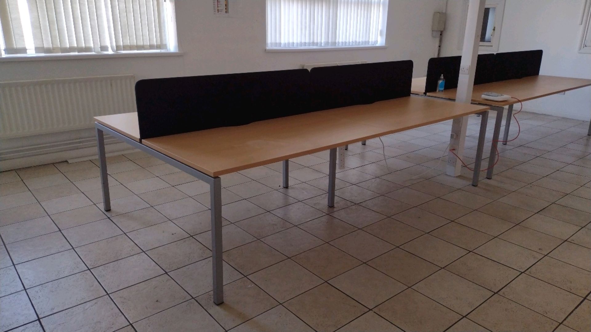 4x Office Desk With Central Divide