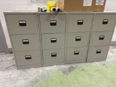 Metal Filing Cabinets x4