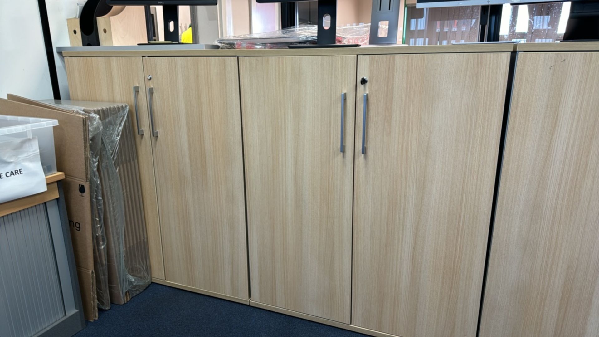 Wooden Storage Cupboards x3 - Image 3 of 5