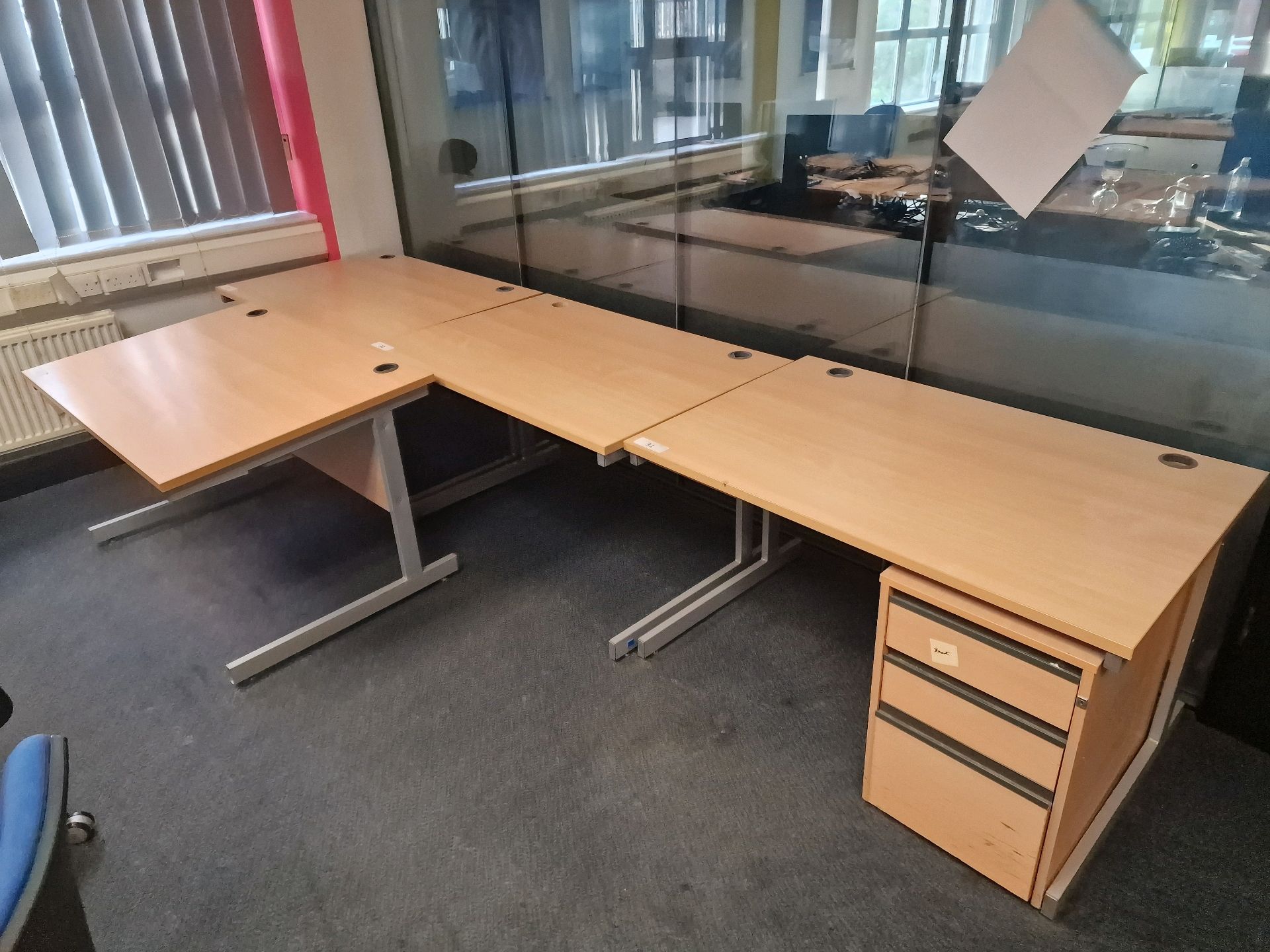 Bank Of 4 Desks