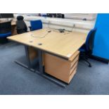 Pair Of Office Desks, Chairs