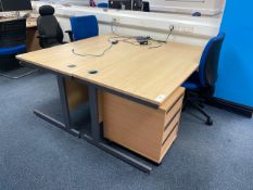 Pair Of Office Desks, Chairs