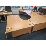 Bank Of 3 Curved Desks