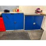 Blue Metal Storage Units x2