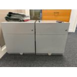 Small Metal Drawer Units x2