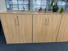Pine Effect Office Cabinets x3