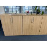 Pine Effect Office Cabinets x3