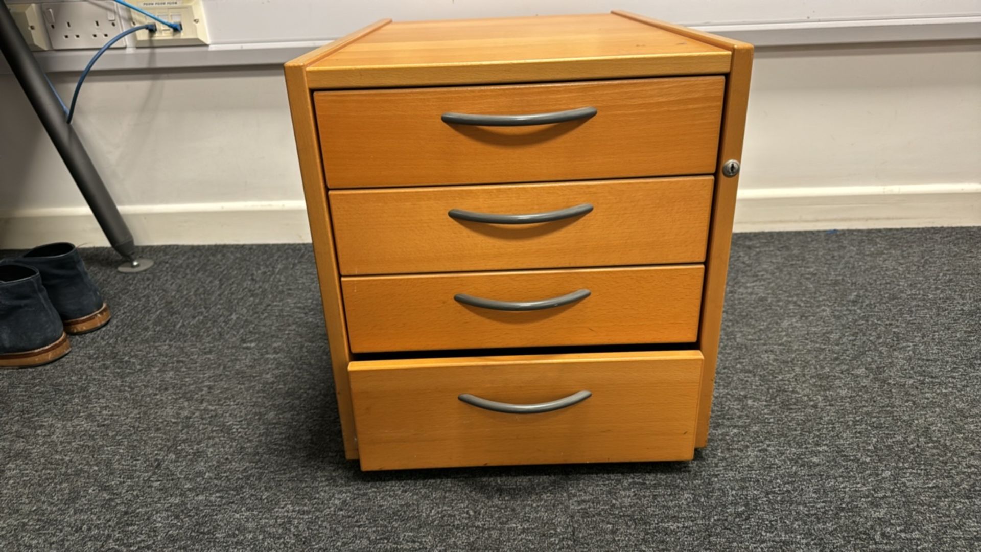 Wooden Under Desk Drawers x3 - Image 3 of 5