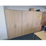 Pine Effect Office Cabinets x3