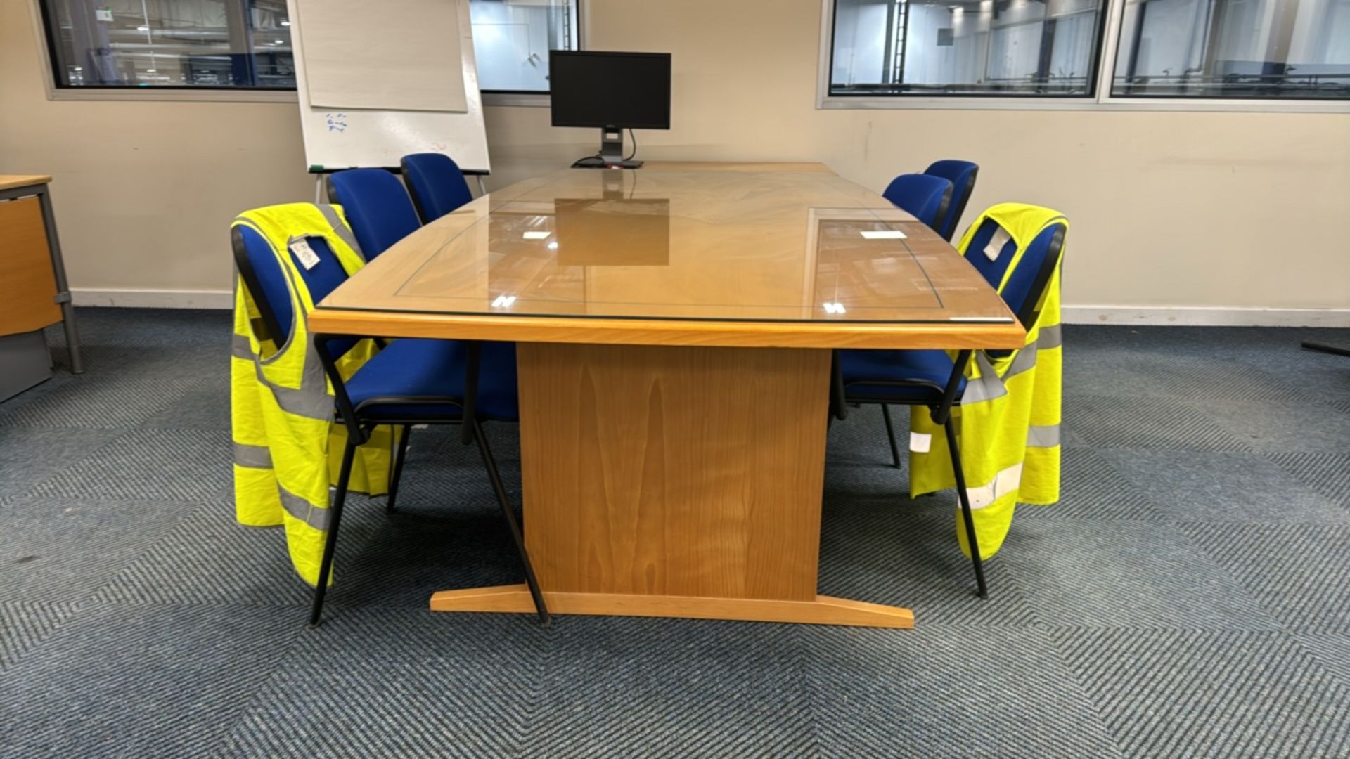 Meeting Table With Glass Top - Image 5 of 6