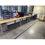 Desks x4, Chairs & Storage Units