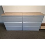 Bisley 3 Draw Filing Cabinet x2