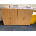 Wooden Storage Cupboards x2