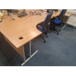 Pair Of Curved Desks