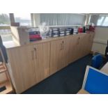 Pine Effect Office Cabinets x4