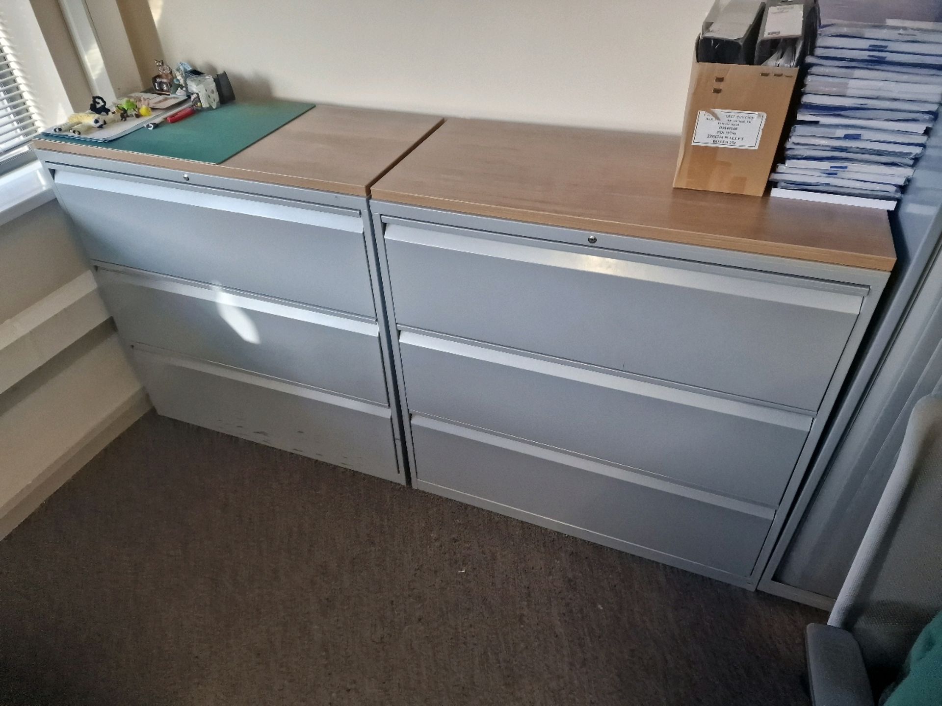 Bisley 3 Draw Filing Cabinet x3