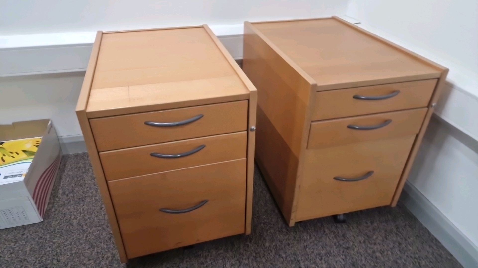 Wooden Under Desk Drawers x2 - Image 3 of 4