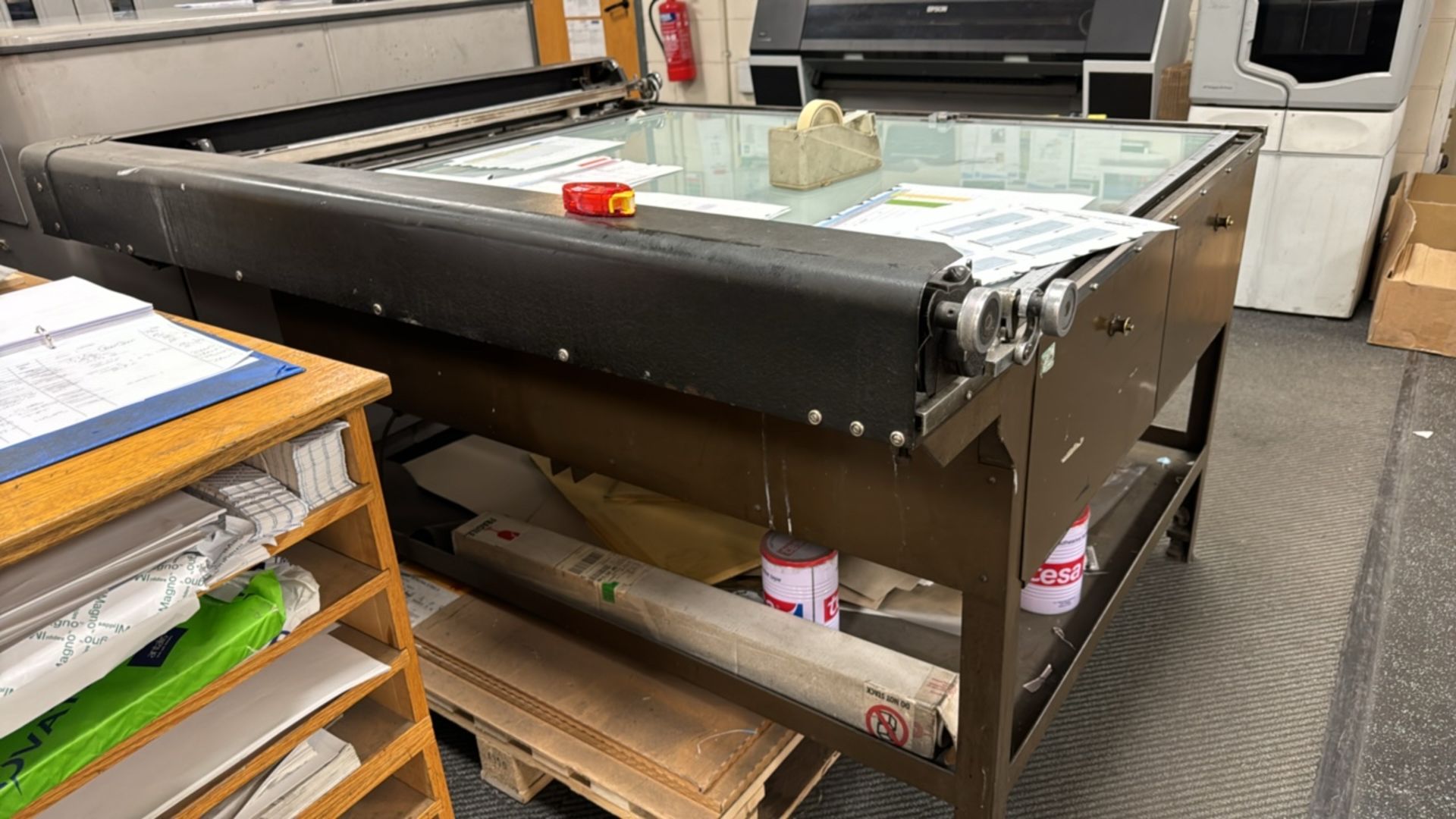 Industrial Light Box Ruling Up Table With Adjustable Angled Worktop - Image 5 of 9