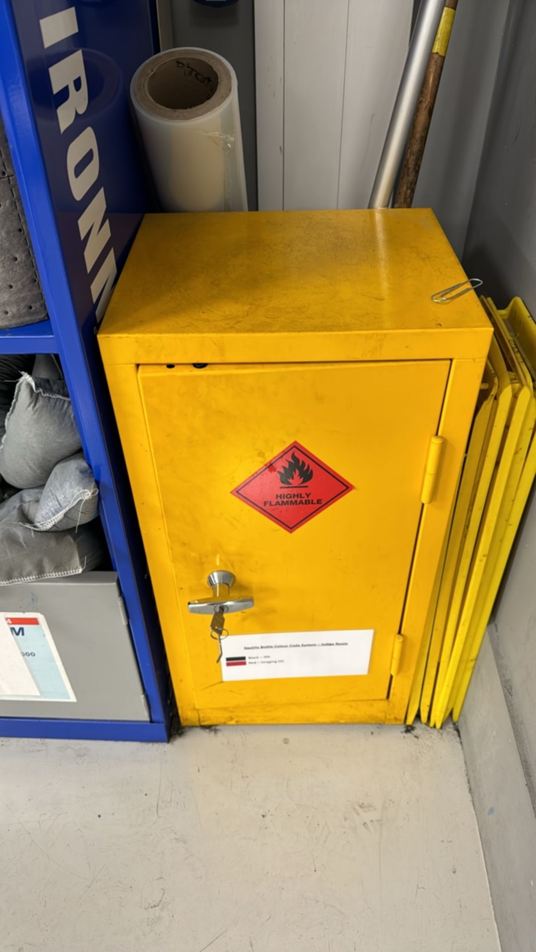 Yellow COSHH Cabinet - Image 2 of 3